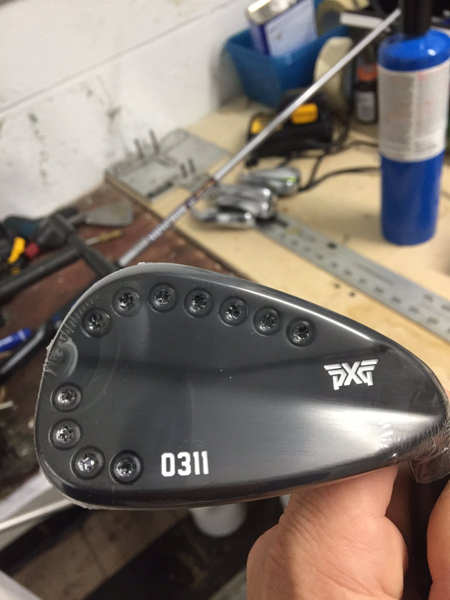 gcarrharris's tweet photo. @paulfore1 @pxg @NickNovakGolf a little late night club building of some beautiful parsons 0311 for a special man from Morocco  #makeperfect https://t.co/OP0jTHoCG1