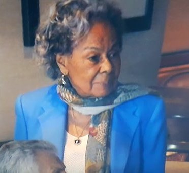 Rachel Robinson is 94 years old but taking in the game at Citi like it ain't a thing. That woman is amazing. #JackieRobinson #RachelRobinson