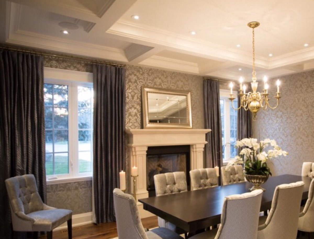 SpecHouseMfg's tweet photo. Fine Dining #Customdrapery #homedecor #interiordesign  #alendelfabrics  #Windowcoverings #silkdrapery  #Curtains https://t.co/YOlkA5Fmac