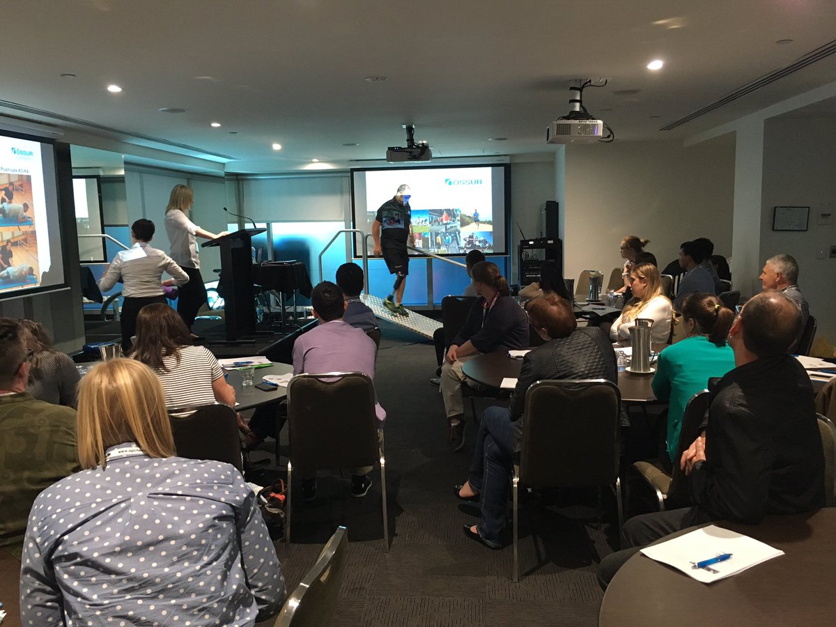 AOPA_News's tweet photo. Completely full and engaged in the @OssurCorp workshop and mobility clinic at #AOPA2016 #OandP https://t.co/SbYN2x6qQr