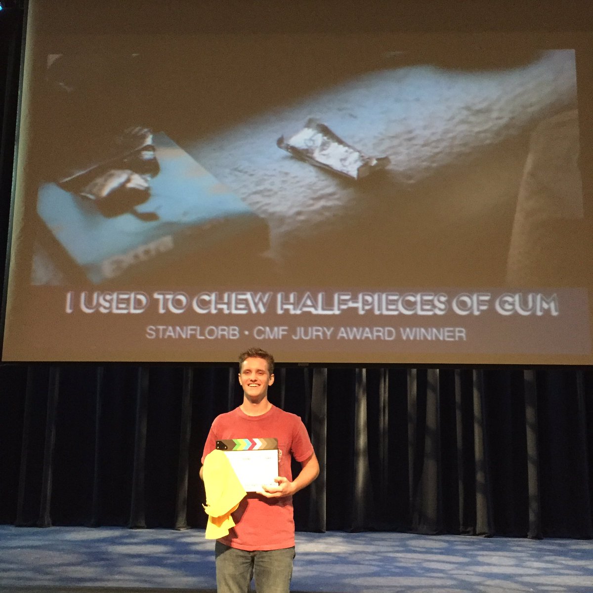 campusmoviefest's tweet photo. Congrats to our #CMFatGT jury award winners: 
1. Steps
2. Louder Than Words 
3. The Lives We Live 
4. I Used to Chew Half-Pieces of Gum https://t.co/2DySHLbJjh