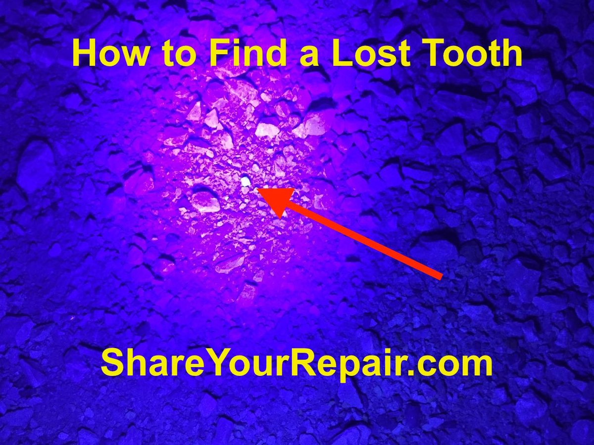 johnmueller's tweet photo. How to Find a Lost Tooth https://t.co/rIu1ZPj9jc @shareyourrepair @johnfixesstuff https://t.co/vnsK6twOjO