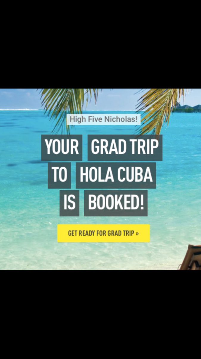 WELCOME TO PARADISE NICK!!! See you in cuba☀️👙🏝🍹🏄🏻🏖🌴