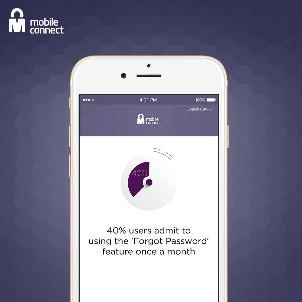 mobileconnect's tweet image. Make the &apos;Forgot Password&apos; feature a thing of the past with #MobileConnect. #NoMorePasswords