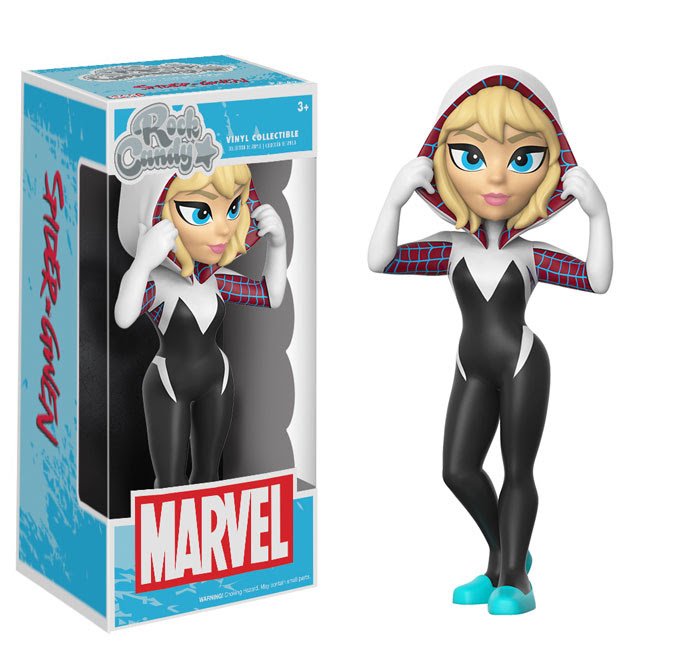 Choozilydotcom's tweet photo. #spidergwen unmasked: Rock Candy by #funko now U can pre-order at https://t.co/bq0jxATrQO #rockcandyfigure #rockcandy Spider Woman #vinylpop https://t.co/0bPwZwxLWn