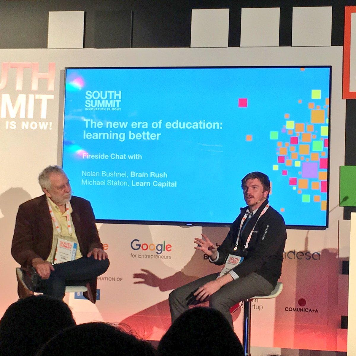 equizzesapp's tweet image. Brains are designed to forget. We have to trick our brains into remembering. @GoBrainRush @NolanBushnell #SouthSummit16