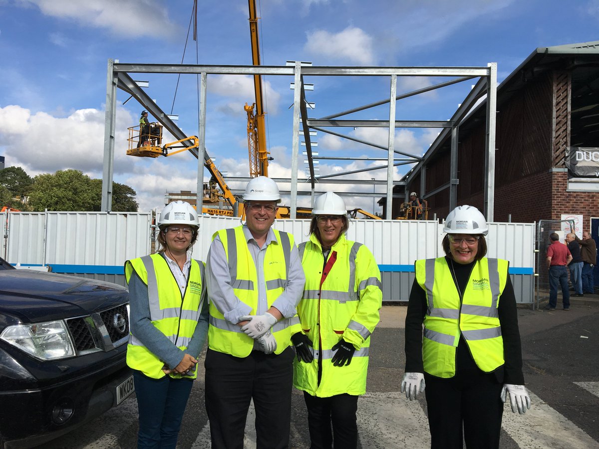 .<a href="/Scape_Group/">SCAPE</a> MD, Victoria Brambini, and our National Frameworks Director, Lyndsay Smith, visiting Melton Mowbray Cattle Market on Tuesday.