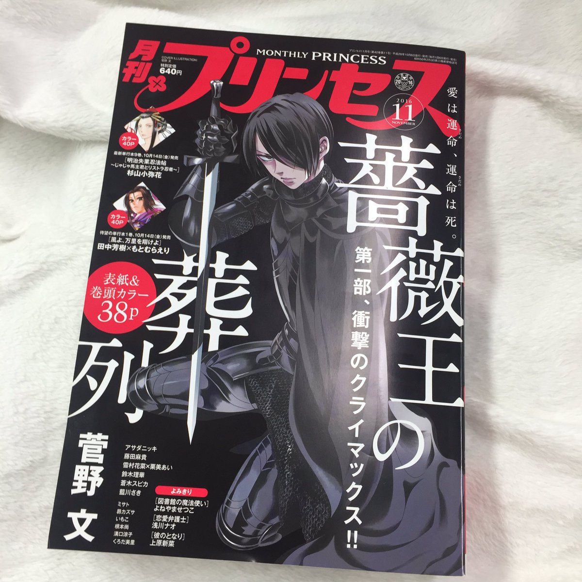 薔薇王の葬列 アニメ化決定 15巻3 16発売 A Twitter 本日 月刊プリンセス発売日です ぜひ書店さんにお立ち寄りいただきお求めください 表紙はリチャードのかっこいい甲冑姿です 表紙と巻頭はガラッとイメージが違いますのでそちらにも注目です