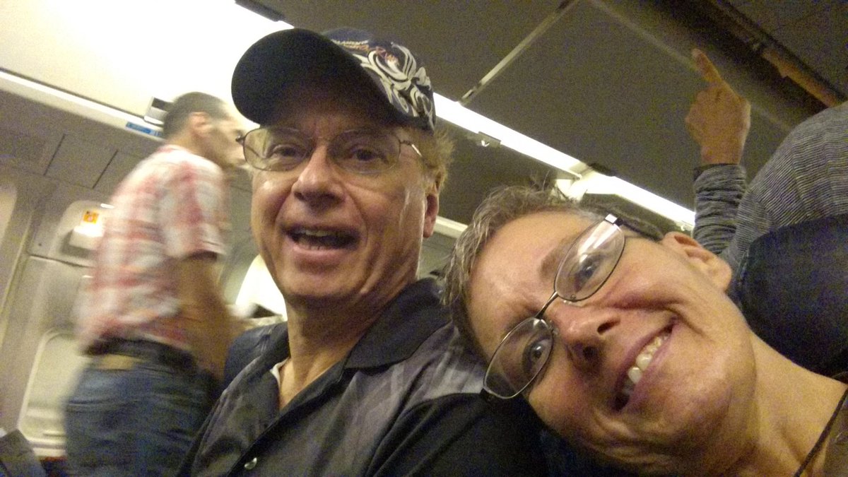 ganurse1's tweet photo. ...and we're off!! TSA pre-check...priority boarding...AND empty seat besides us!! Gonna be a great AA flight!! #gettingreadyforthewedding https://t.co/f9J92kHdua