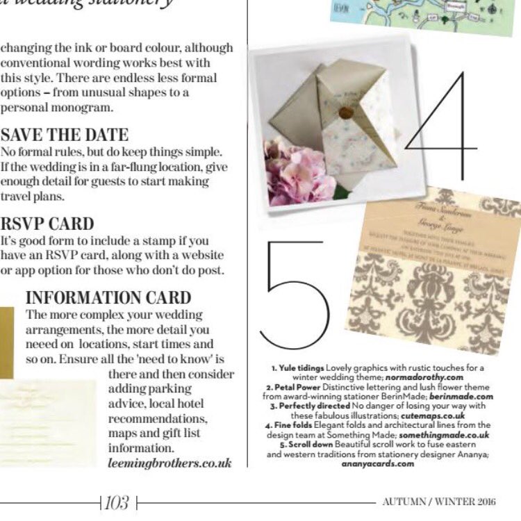 _somethingMADE's tweet image. SomethingMade are 'well addressed' #absolutelyweddings magazine #wedding #invitation #screenprinting #pattern #origami #etsyseller