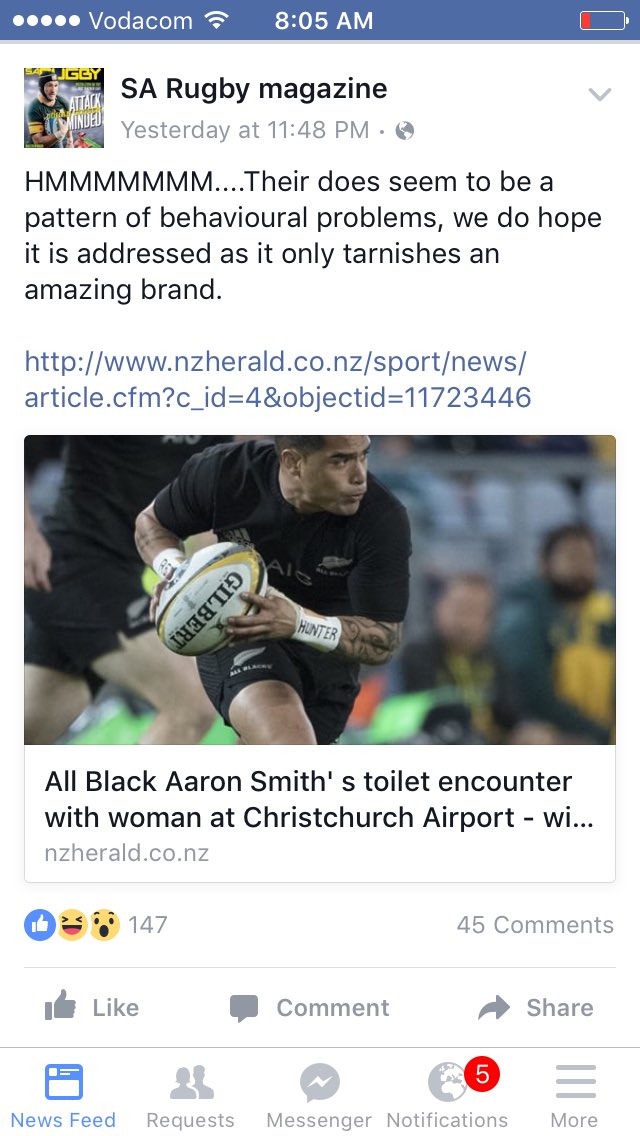 poormanscaviar's tweet photo. So seems you don't need a journalism degree to work @SARugbymag just an interest in sex scandals! #rugby #theretheir https://t.co/yFym5w73PR