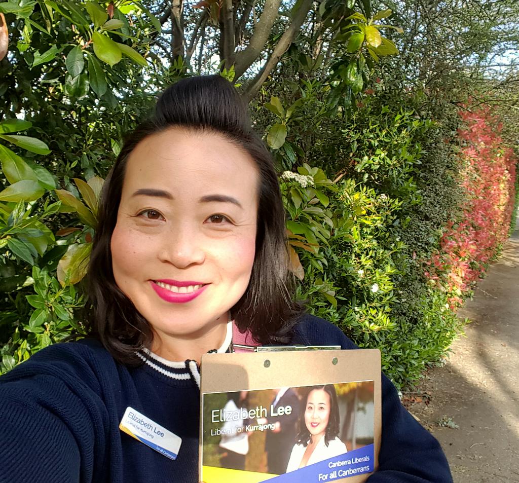ElizabethLeeMLA's tweet photo. That feeling of finishing up another great afternoon of #doorknocking #campaignlife #Canberra #CBR #actpol #actvotes #actelection2016 https://t.co/8HoayuWVwB