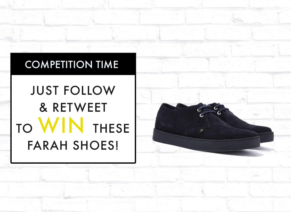 We have another #COMPETITION for you this week! Just follow &amp; RT to #WIN these #Farah shoes! ow.ly/RcgZ304S7ri ends 9/10