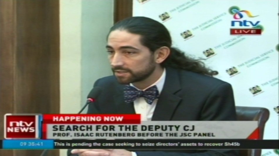 ntvkenya's tweet photo. Happening Now: Search for Deputy CJ - Prof. Isaac Rutenberg before JSC panel. Stream LIVE via https://t.co/vcwd4Yn7O1. #DCJInterviews https://t.co/TdBF3elFWd