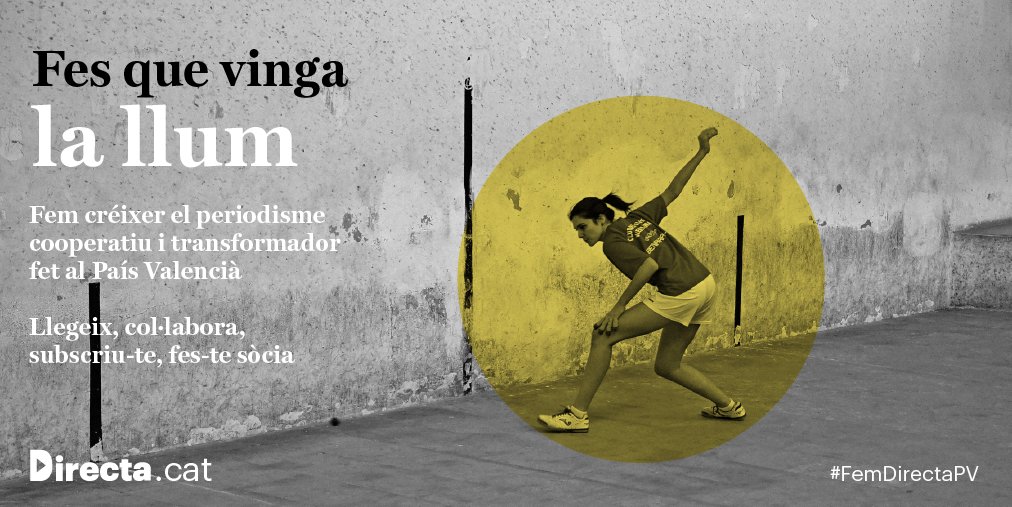 Llancem la campanya #FemDirectaPV per fer créixer el periodisme cooperatiu fet al  #PaísValencià. directa.cat/fem-directa-al…