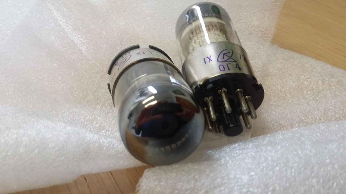 lucsmallau's tweet photo. In the mail today, Russian OG-4 dekatrons made in Sep 1972. From an era when computer speed was measured in kHz. https://t.co/hjIoBvg9DZ