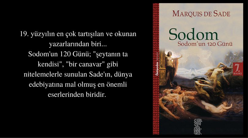 Sodom Sodom Un 120 Gunu Marquis De Sade