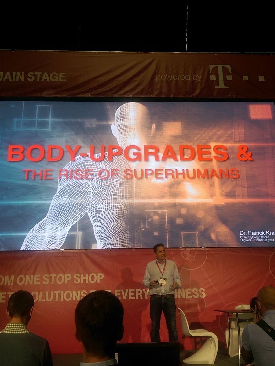 _CatalinRusu's tweet photo. Cool presentation on RFID, NFC implantables, biohacking, the Internet of Us by Dr. Patrick Kramer at #IMWorld #imworld2016 https://t.co/UbQeJzpPBz