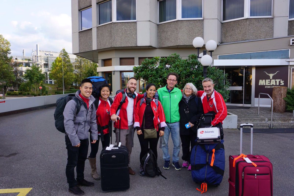 massimpactyvr's tweet photo. Good morning from Zurich! 

The team has arrived safely yesterday evening and already busy practicing this morning! #cybathlon #massimpact https://t.co/MfbZ1FdSVq
