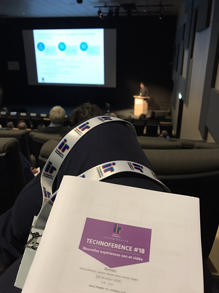 L_Monneraye's tweet photo. Nouvelles experiences #son et #video 🎥🎧 #technoconference #rennes @Inria_Rennes @imagesreseaux https://t.co/afVMGQG8uW