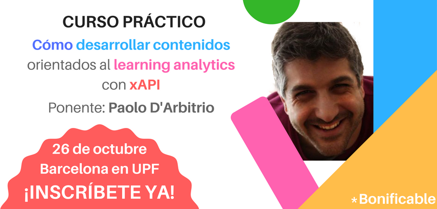 AEFOL's tweet image. 😱OMG!¿Aún no estás inscrit@ 26 octubre @univpompeufabra  Curso Práctico #Contenidos #elearninganalytics? Inscríbete! aefol.com