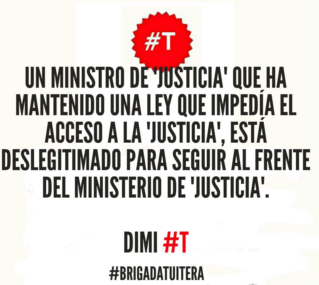 aalv10's tweet photo. Cdo ministro justicia y presidente del gobierno trabajen por #Justicia d verdad,será coherente q se les invite a congreso abogacia #CJAM16 https://t.co/v7XKIJaL3G