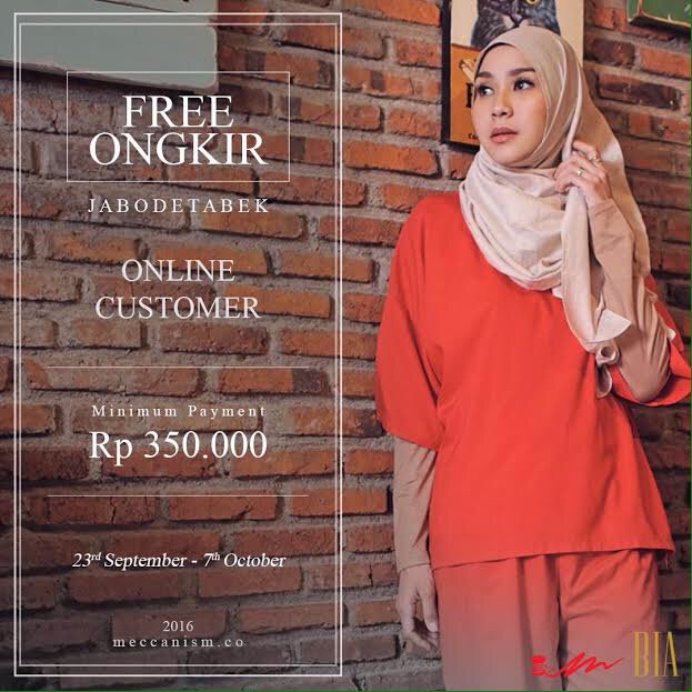 *untuk free ongkir bagi pengiriman JNE REGULER ya*
#MeccanismxBIA