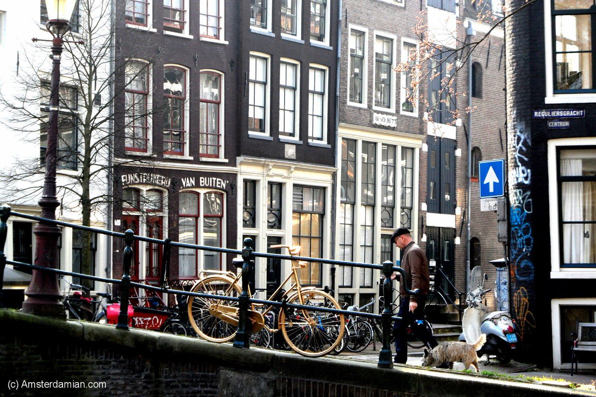 theamsterdamian's tweet photo. a piece of Amsterdam #amsterdamstreets #bikes #bridges https://t.co/zbd0slxdcG