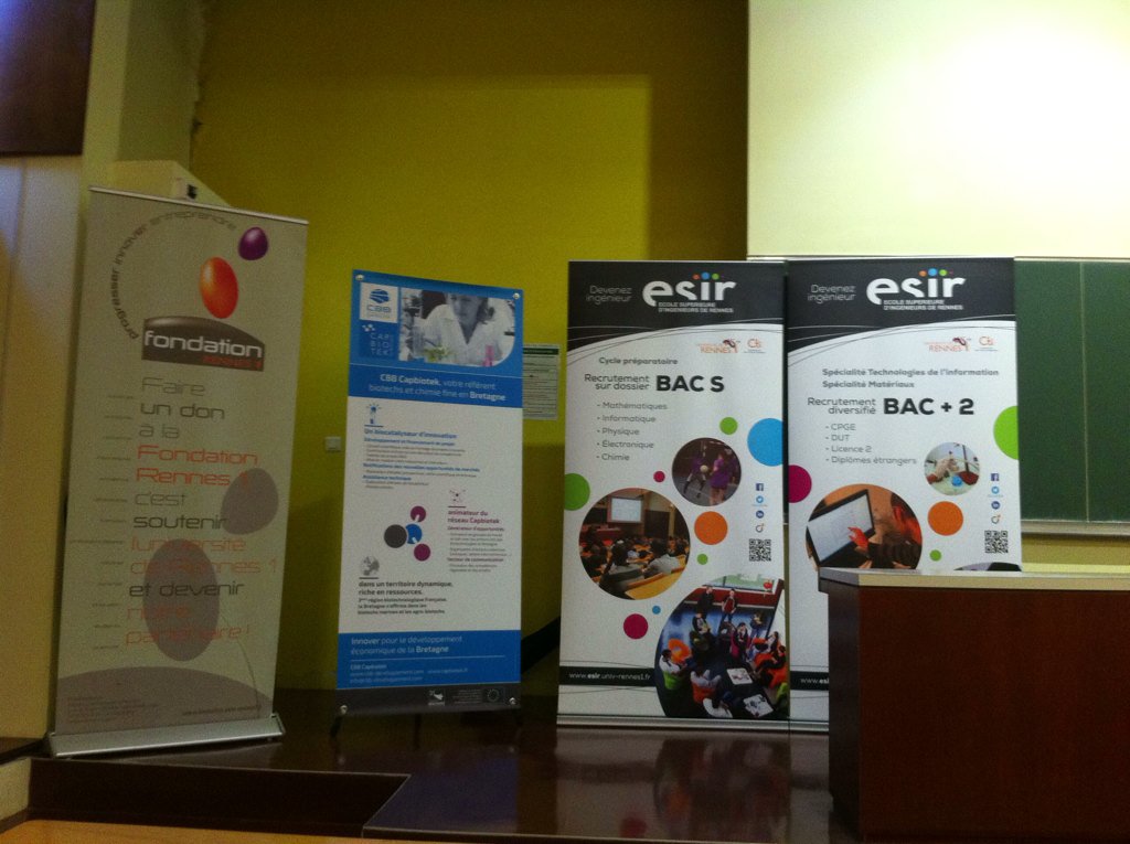 FondUnivRennes's tweet photo. Une belle journée soutenue @FondationR1 #innovation #matériaux #packaging cosmétique @ecoleESIR @UnivRennes1 #JREM https://t.co/XrMHkVXmQx