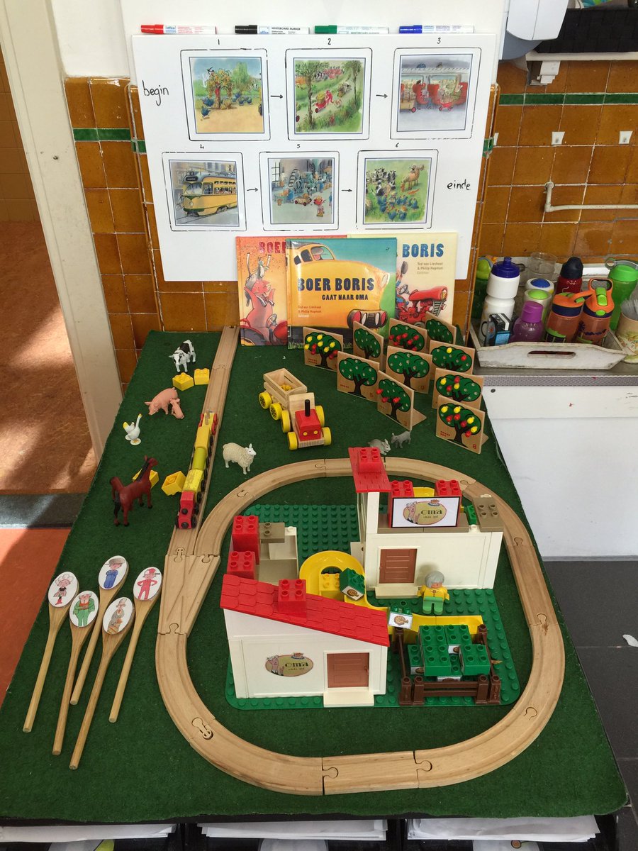 Verteltafel met telbomenspel erin verwerkt bij het <a href="/kleuteruni/">Kleuteruniversiteit</a> project van Boer Boris gaat naar oma. Favoriete hoek nu! <a href="/tedvanlieshout/">Ted van Lieshout</a>