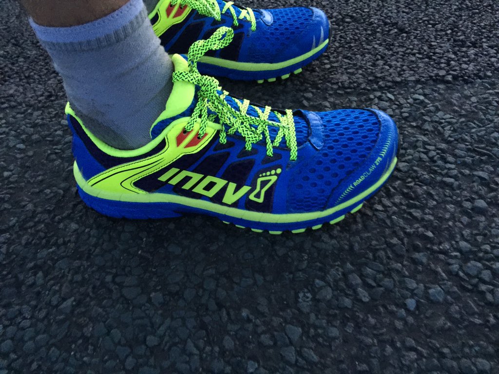 AlfrescoA's tweet photo. Loving the #roadclaw from @inov_8 https://t.co/s3RbXZnxy5