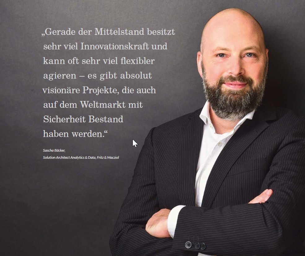 AxiansAnalytics's tweet photo. #fum_analytics Fachbeitrag: "Deutscher Mittelstand erkennt Innovationspotenzial von #Industrie40 &amp; #BigData" / S.32: https://t.co/uVZDudHXBO https://t.co/9t5IwhZYeW