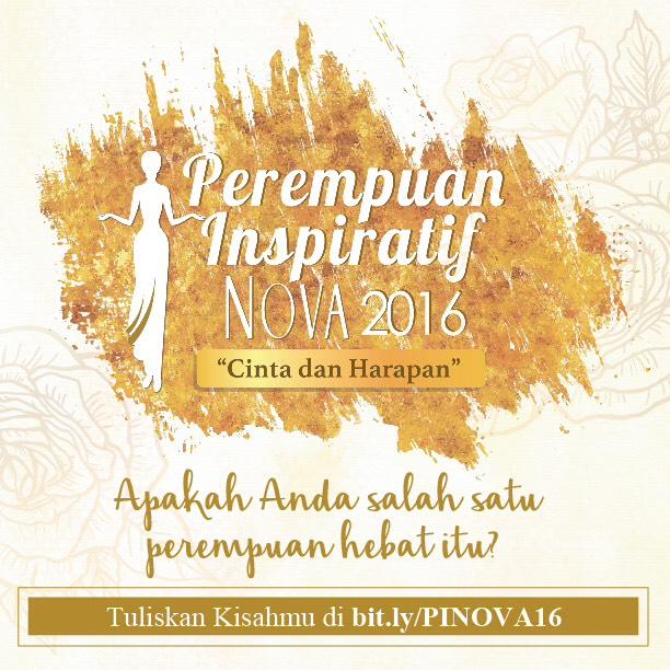 momandkidsradio's tweet photo. Apakah Anda sosok inspiratif yg kami cari pd Perempuan Inspiratif Nova 2016? Tulis kisah inspiratif di sini https://t.co/PPrbvRV2Ra #PIN2016 https://t.co/iIPF6ODNjf