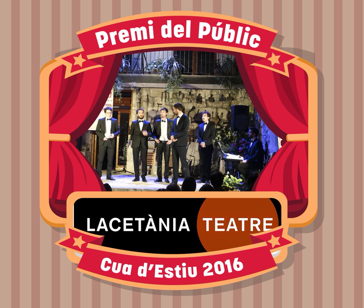 cuadestiu's tweet photo. i els guanyadors del premi del públic a la millor actuació de la #cua2016 són... @LacetaniaTeatre amb 'Moltes desgràcies després' https://t.co/zp6f8Kumjt