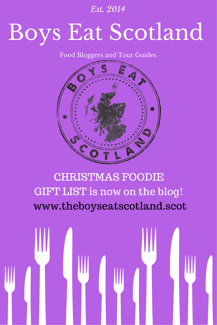 We have started our 2017 Foodies Christmas Gift List with lots of present ideas.  Email us &amp; we will include you. yourscottishtour.com/boys-eat-scotl…