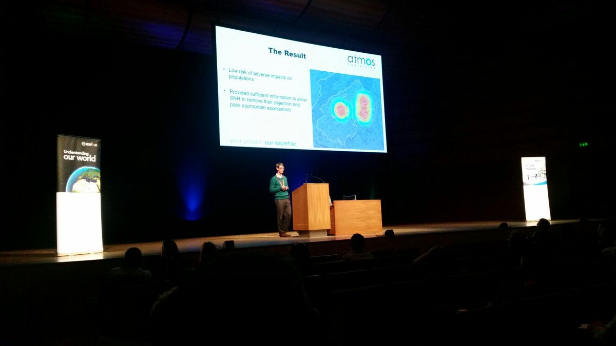 AtmosConsulting's tweet photo. If you missed Tom speaking at #EsriUKSC you can next catch him in @OfficialUoM - 27 October at the AGI Technical Special Interest Group https://t.co/8lWhjk9A0I