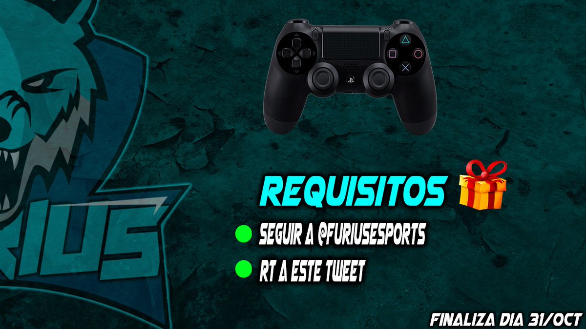 FuriusEsports's tweet photo. Aquí tenéis un sorteo de un mando PS4!!
Requisitos:
-Follow @FuriusEsports 
-RT a este tweet
Suerte a todos. https://t.co/juN5JpJSd8