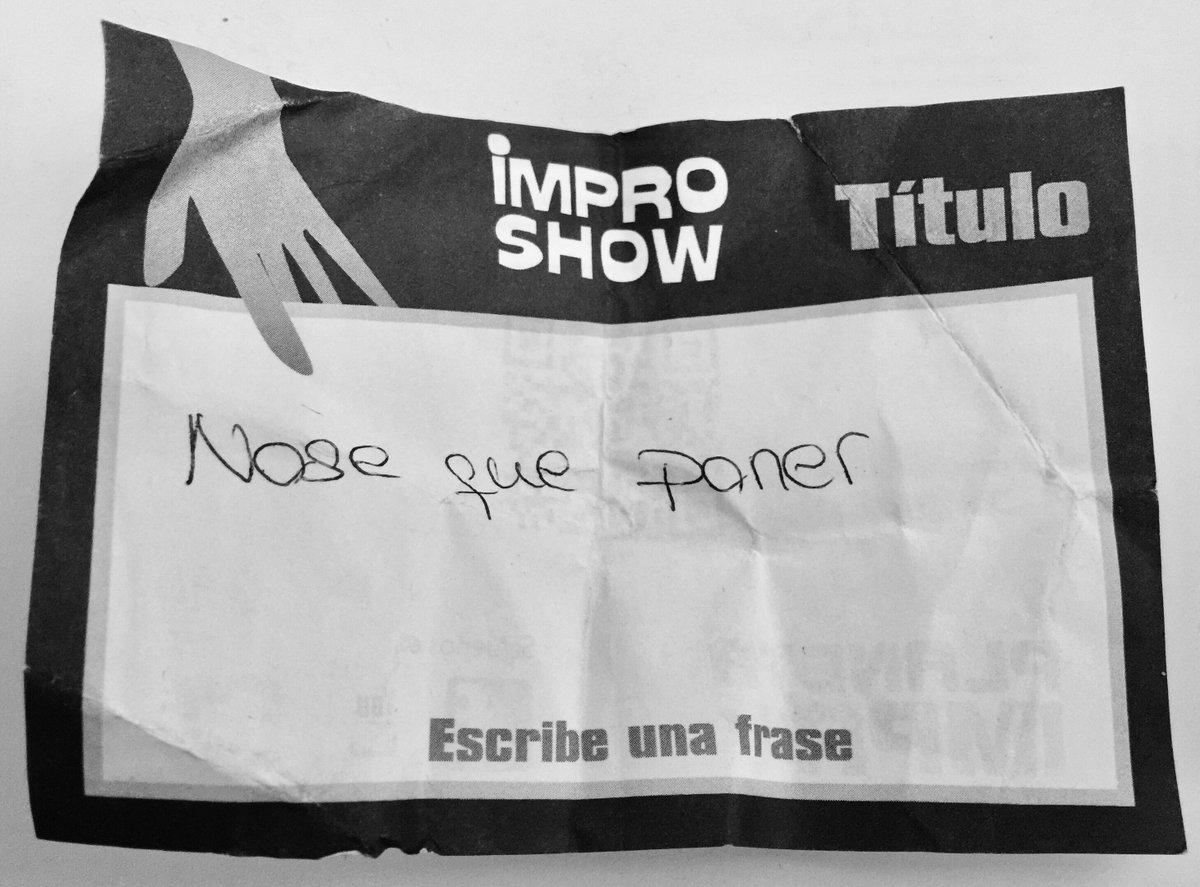 improshowbcn's tweet photo. En #Impro todo vale! No estás inspirad@? No importa! Vente hoy al @SomTeatreneu y escribe tu #Improtitulo como quieras! Tú haces la historia https://t.co/ssm7B4ydcV