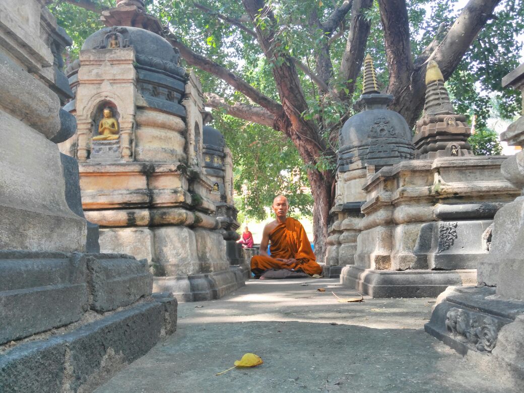 incredibleindia's tweet photo. Various scenes from #BuddhistConclave2016 at #MahabodhiTemple https://t.co/uoRPhrtWH2