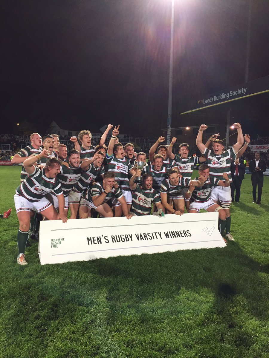 Congrats to@LURUFC <a href="/LEEDSGryphon/">Leedsner Gryphon</a>  for winning the Varsity game last night  #leedsvarsity #WearYourColours