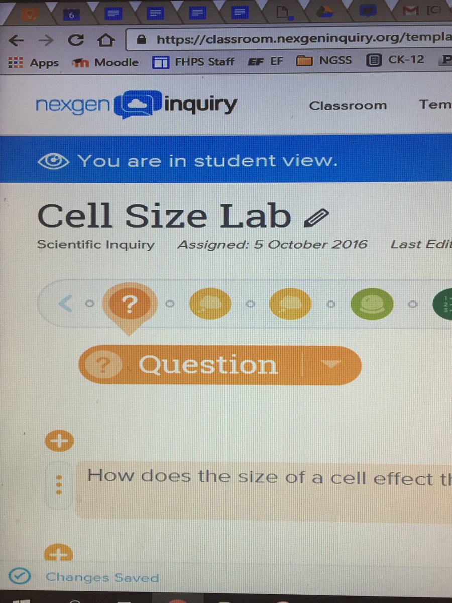 NGSS_tweeps's tweet photo. Using @NexgenInquiry today for cell size lab in AP bio. Does anyone use digital lab notebooks? How is it going if you are? https://t.co/3dhz8qWnP6