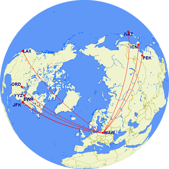 .@LOTAirlinesUS long-haul route map in summer 2017 @AirlineFlyer @egonolsen1978