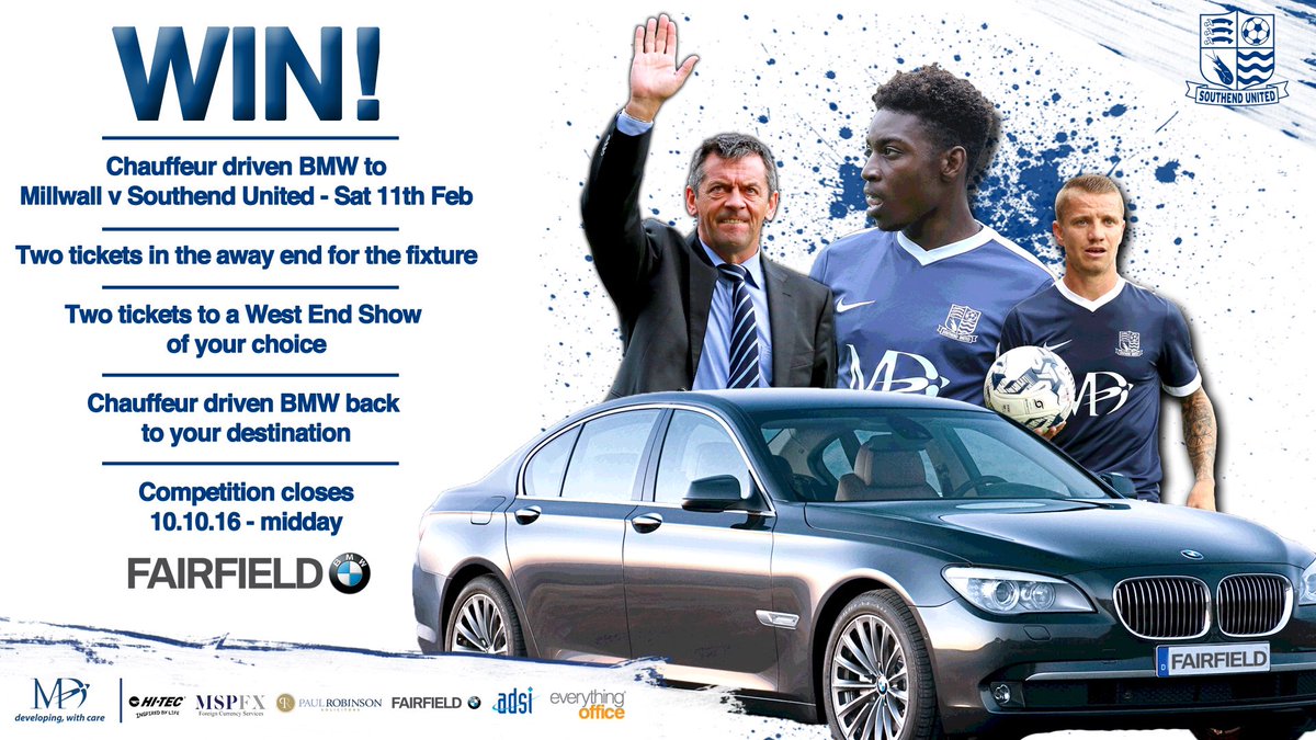 SUFCRootsHall's tweet photo. WIN! After reaching 5️⃣0️⃣k Twitter followers we have a comp for you! Simply RT &amp; follow @BMWFairfield for a chance to win! 🔵⚽️ https://t.co/5mqcPe6IVR