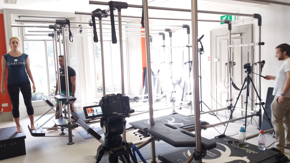 Mad_Manners_'s tweet photo. @GarudaStudioUK teacher training video usong apparatus. Available to subscribers soon. #pilates #yoga #garudamethod #film #video https://t.co/mndMk0dz8I