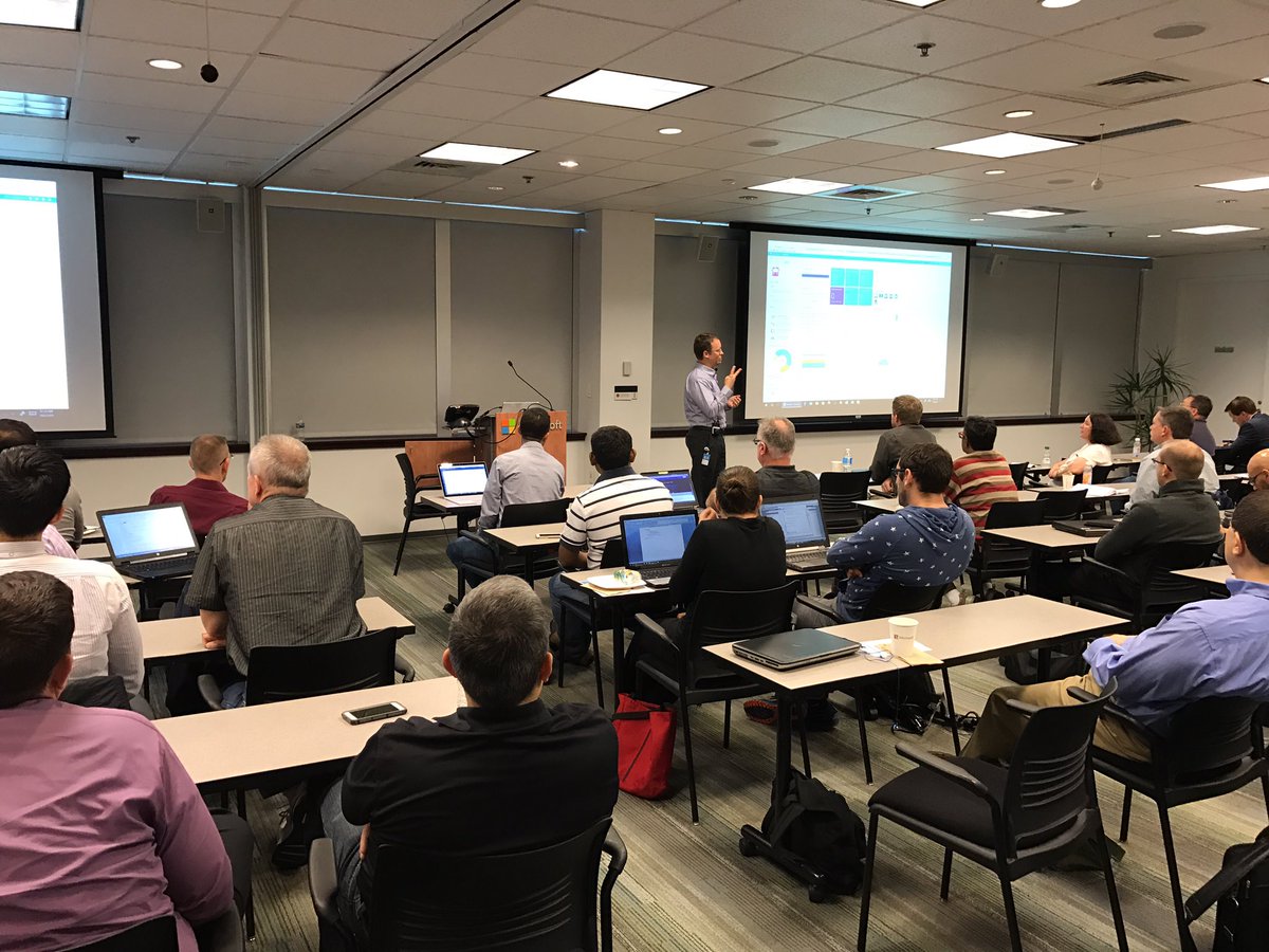 NoMorePasswordz's tweet photo. Up next is @tramel_james with a #devops demo with VSTS. #beyondbuild https://t.co/P594414sHQ