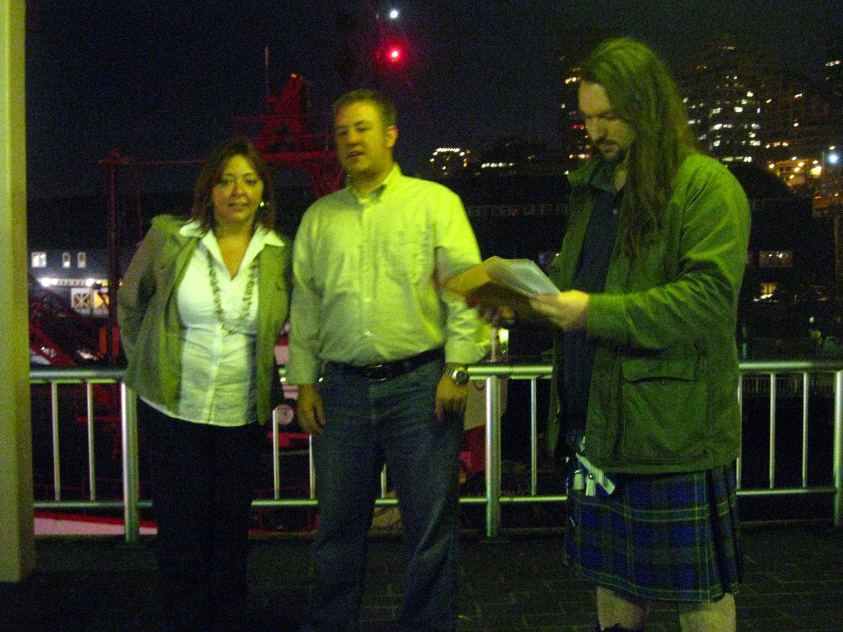 SQLRockstar's tweet photo. We’ve even had a #sqlwedding, this is more rare than most other things at #sqlsummit #passadvice @tameraclark @AirborneGeek @mrdenny https://t.co/V1WjXlGpYn