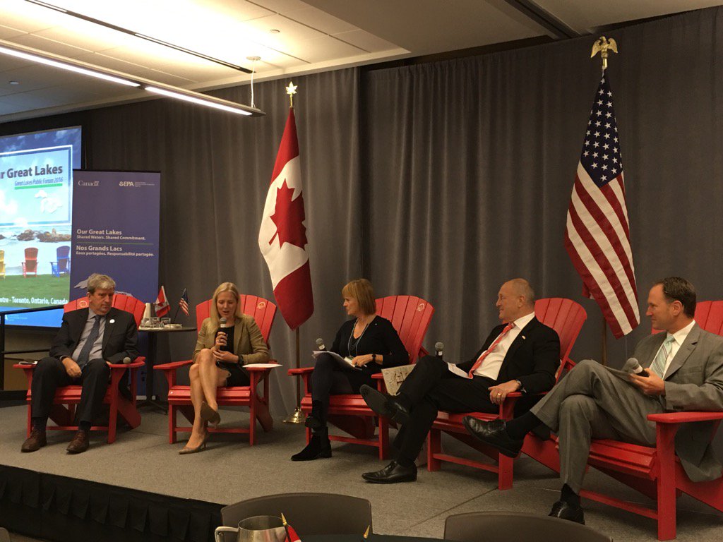 CameronDavisEPA's tweet photo. Thx @BruceAHeyman @cathmckenna @Glen4ONT at #greatlakesforum. 1 of the best shared calls to action in my 30 yr career https://t.co/7zfGI5TBZe