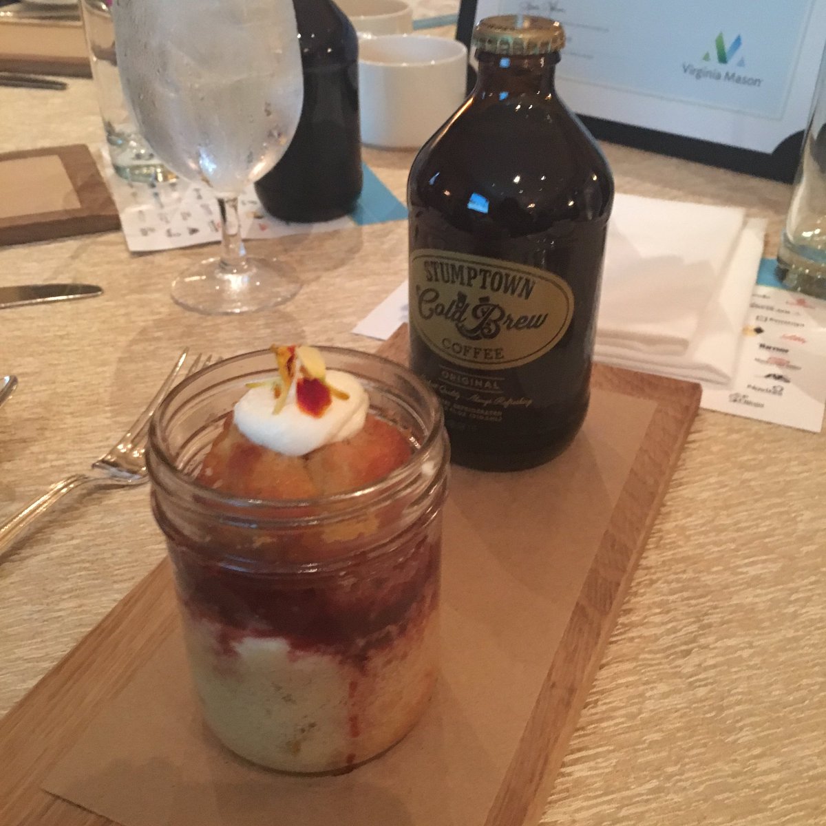 Prime_Electric's tweet photo. Starting off the VM breakfast with cold brew and mason jar parfaits. #vmpartners https://t.co/SFrlukdMY0