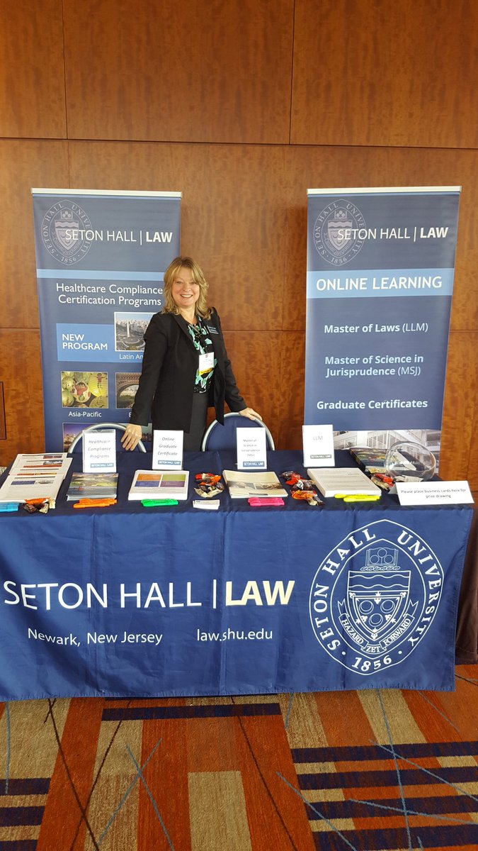 Dorisb521's tweet photo. AHLA Baltimore day 2...
Stop by our Seton Hall Law booth and say hello! #AHLA16 @healthlawyers @SetonHallLaw https://t.co/qUOqsNdmuj