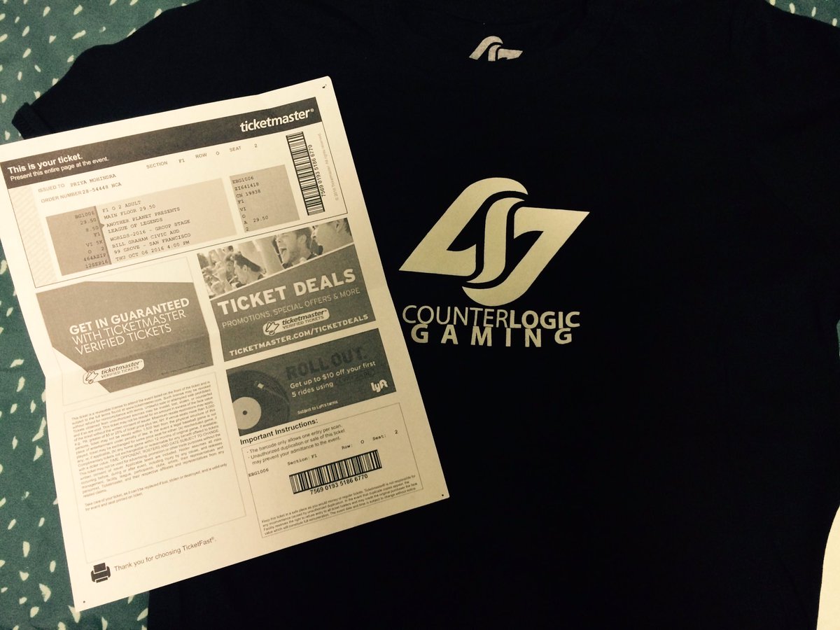 So excited to see you guys play today! Got my swag ready and all :) #CLGWIN @clgaming <a href="/aphromoo/">Zaqueri Black</a> <a href="/DarshanU/">Darshan</a> @LoLXmithie @LOLHuHi <a href="/Stixxay/">Trevor Hayes</a>